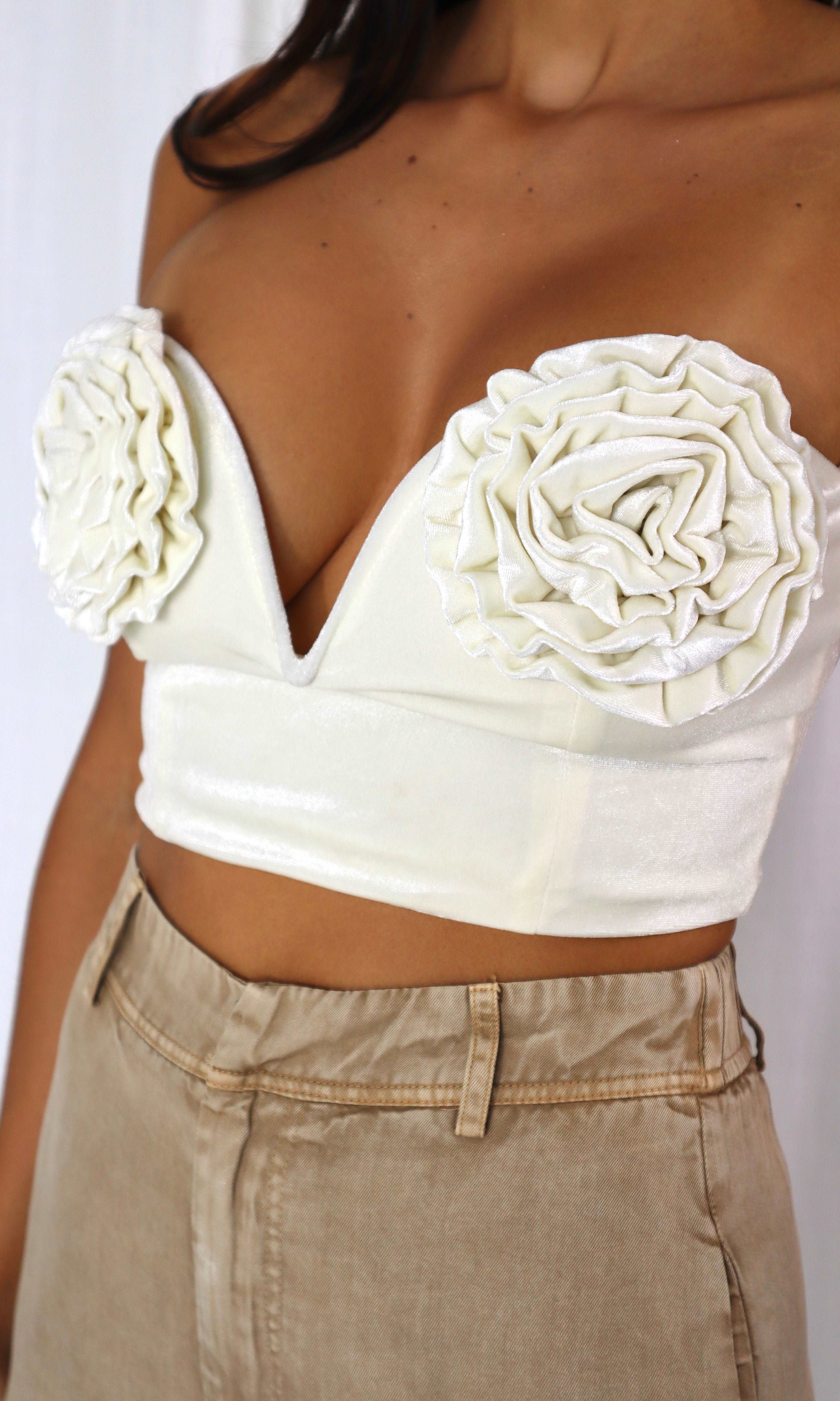 SIRENA CROPPED TUBE TOP